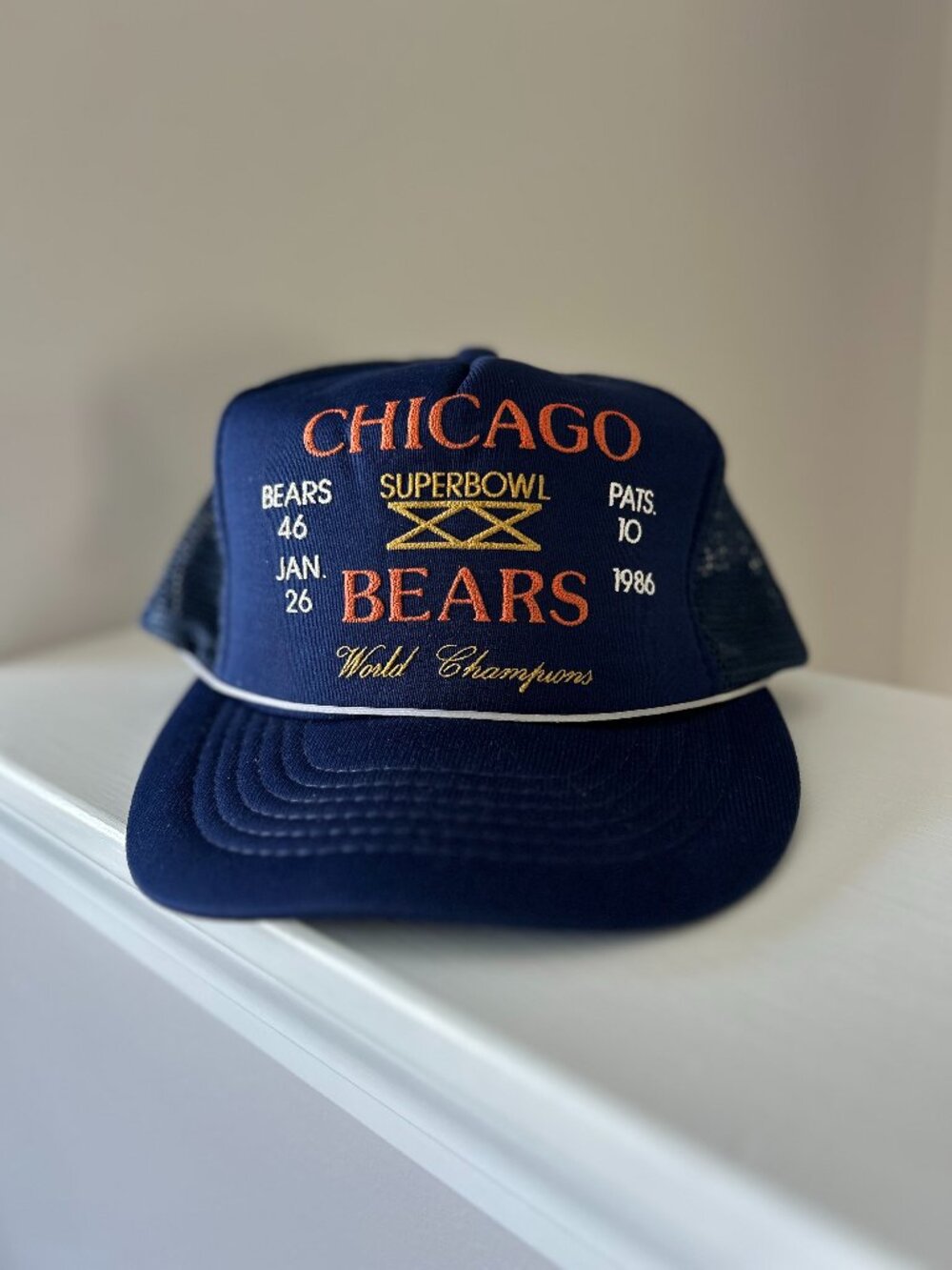 Vintage Chicago Bears Rope Trucker Hat